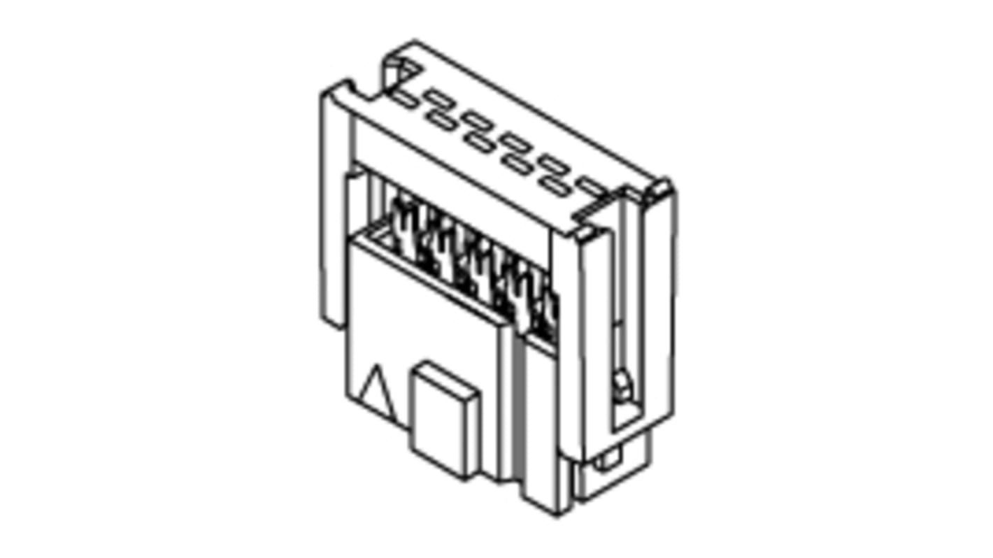 Connecteur IDC Molex Femelle, 14 contacts, 2 rangées, pas 1.27mm, Montage sur câble, série QF-50