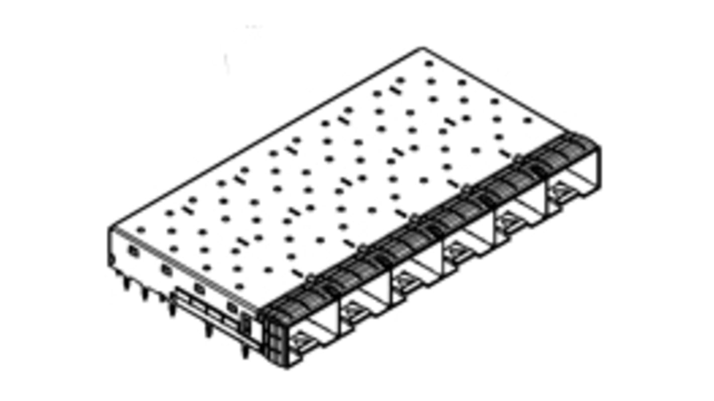 Molex 74754, 1 x 6 portos Vízszintes Kosár