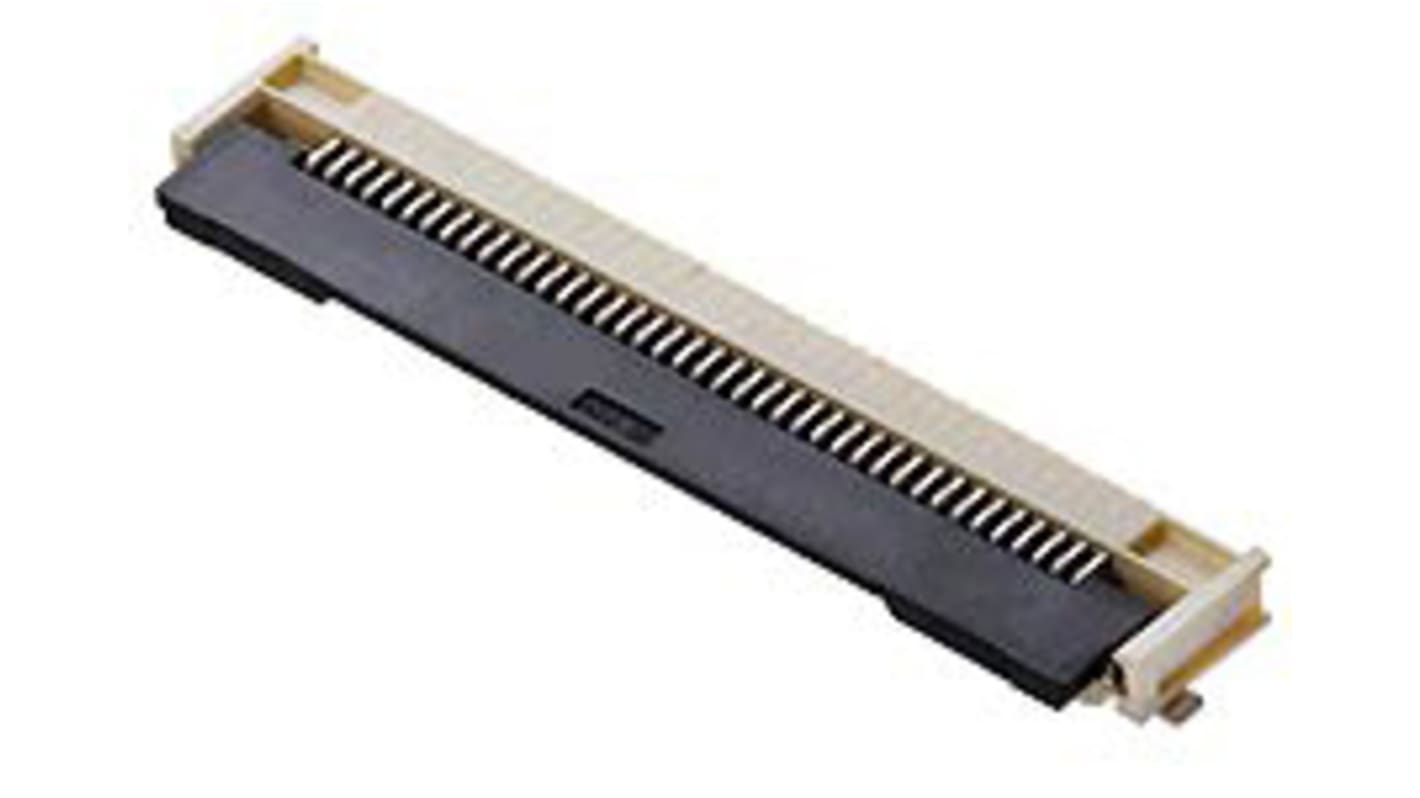 Molex ZIF, SMD FPC-Steckverbinder, Buchse, 50-polig / 1-reihig, Raster 0.5mm Lötanschluss