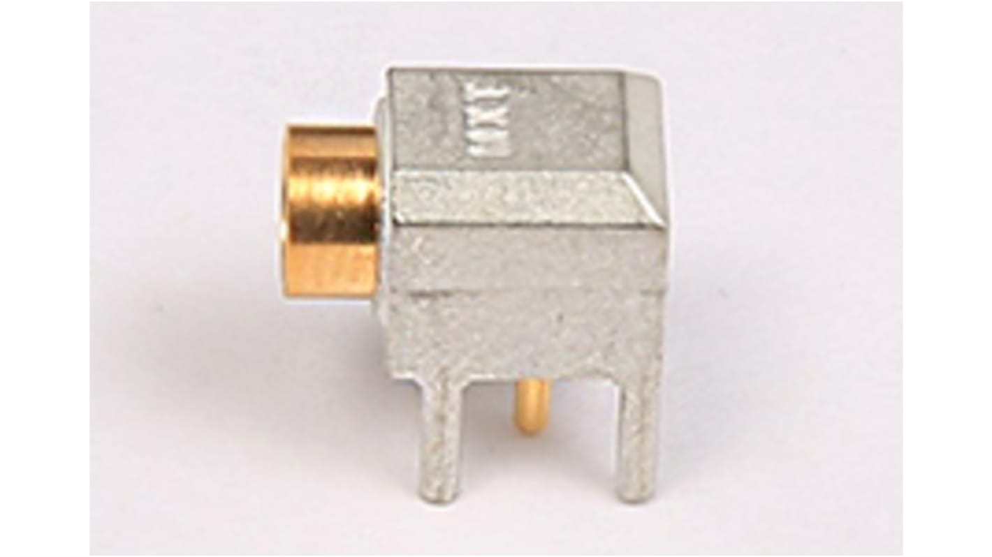 Molex 73366 Buchse Koaxialsteckverbinder MCX-Steckverbinder, Durchsteckmontage, 50Ω, Micro Miniature, gewinkelt