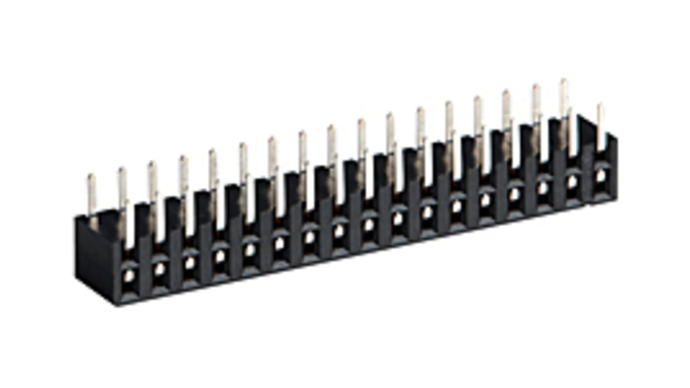 Presa PCB Molex, 16 vie, 2 file, passo 2mm, Montaggio con foro passante