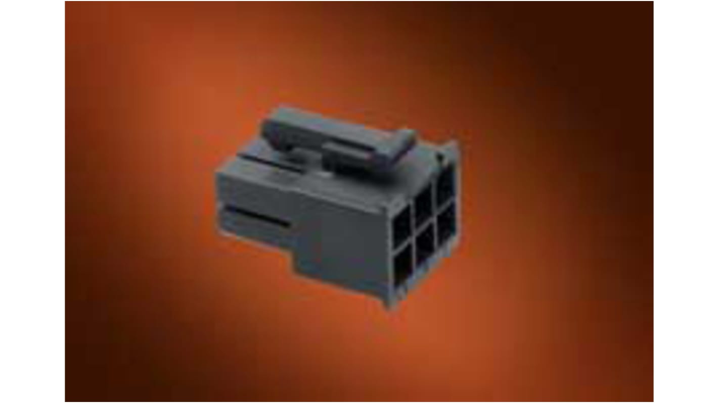 Carcasa de conector Molex Hembra 39-01-3025, paso: 4.2mm, 2 contactos, 2 filas, Macho, Montaje de Cable