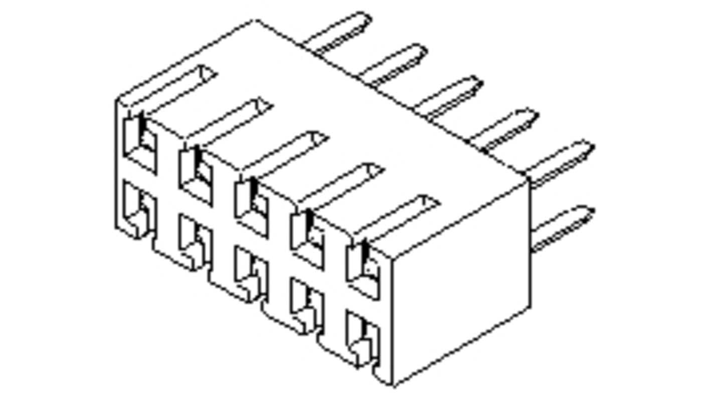 Molex Leiterplattenbuchse Gerade 40-polig / 2-reihig, Raster 2.54mm