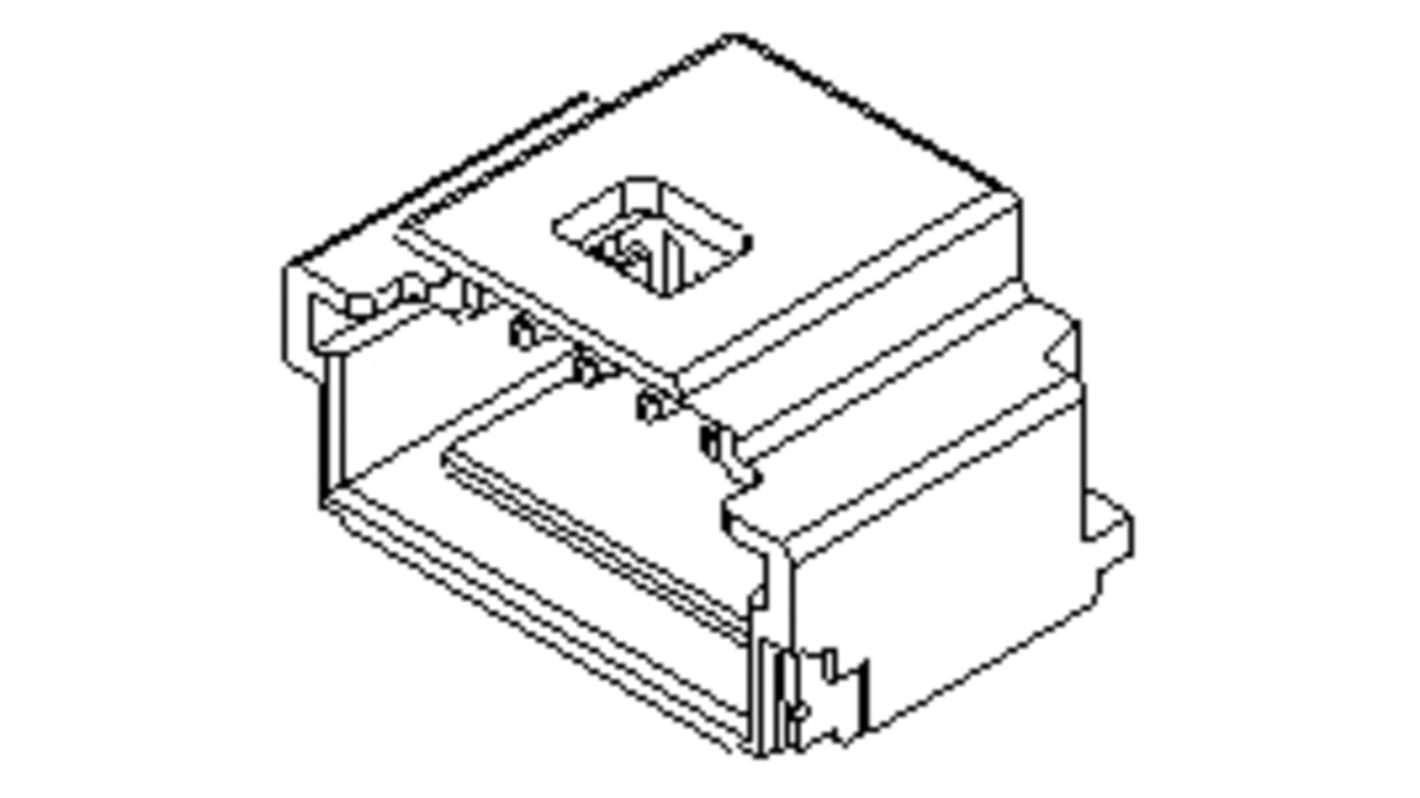 Conector macho para PCB Ángulo de 90° Molex serie Pico-Clasp de 14 vías, 1 fila, paso 1.0mm, para soldar, Montaje