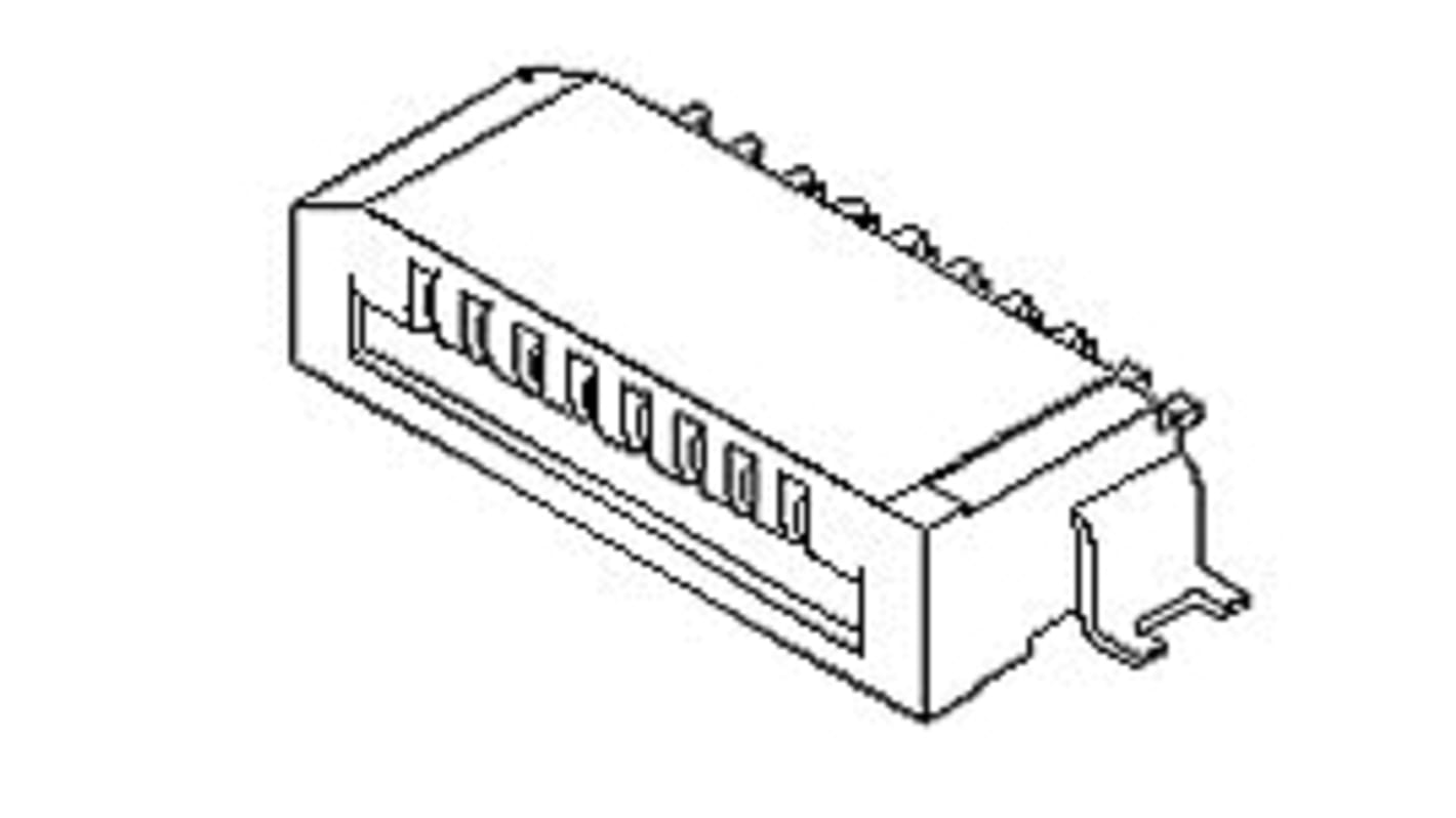 Connettore FPC Molex, 12 via/e , 1 fila/e , passo 1mm, Femmina, Non ZIF, Montaggio superficiale