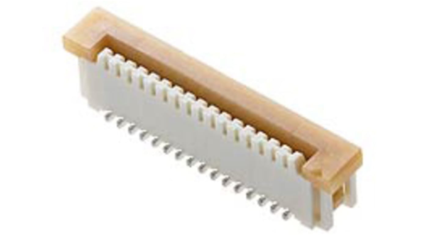 Connecteur FPC Molex 5 Contacts pas 1mm, 1 Rangée(s), Femelle ZIF Verticale, montage SMT 52610