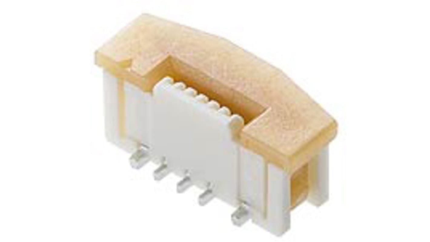 Connettore FPC Molex, 10 via/e , 1 fila/e , passo 0.5mm, Femmina, ZIF, Montaggio superficiale
