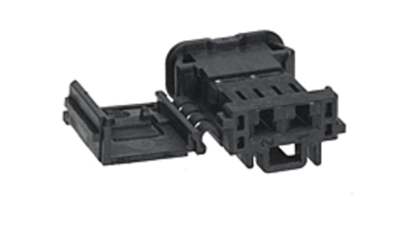 Conector de automoción Molex 98819 Hembra de 2 vías en 1 fila, terminación: Crimpado