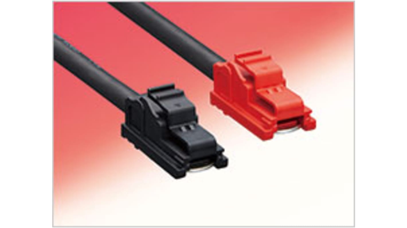 Hirose EF1 serie Inline konnektor for Kabelmontering Stik 1P, Crimpterminering, 160A, 1 kV ac/DC