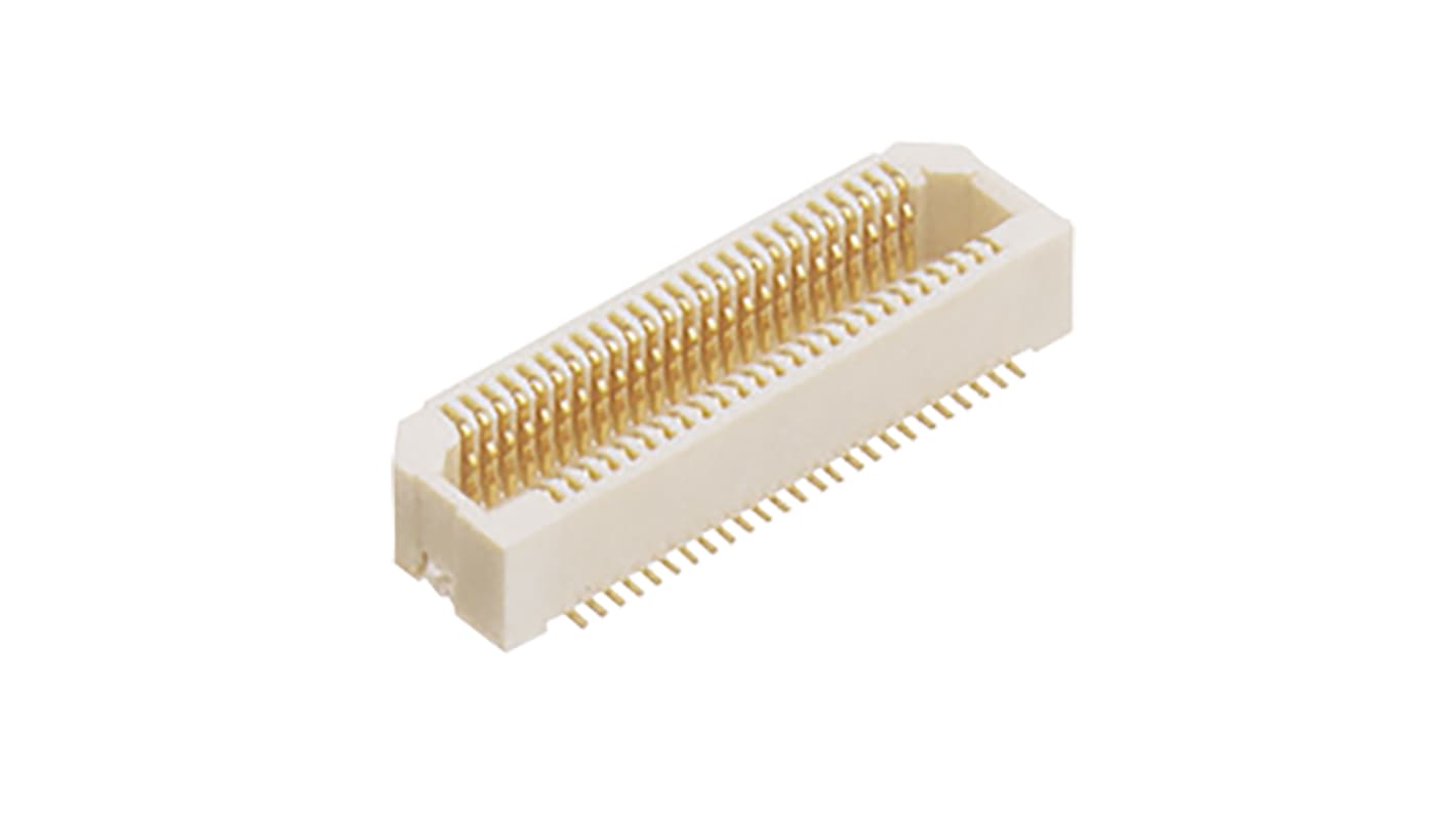 Panasonic P5KS Series Surface Mount PCB Socket, 20-Contact, 2-Row, 0.5mm Pitch, Solder Termination