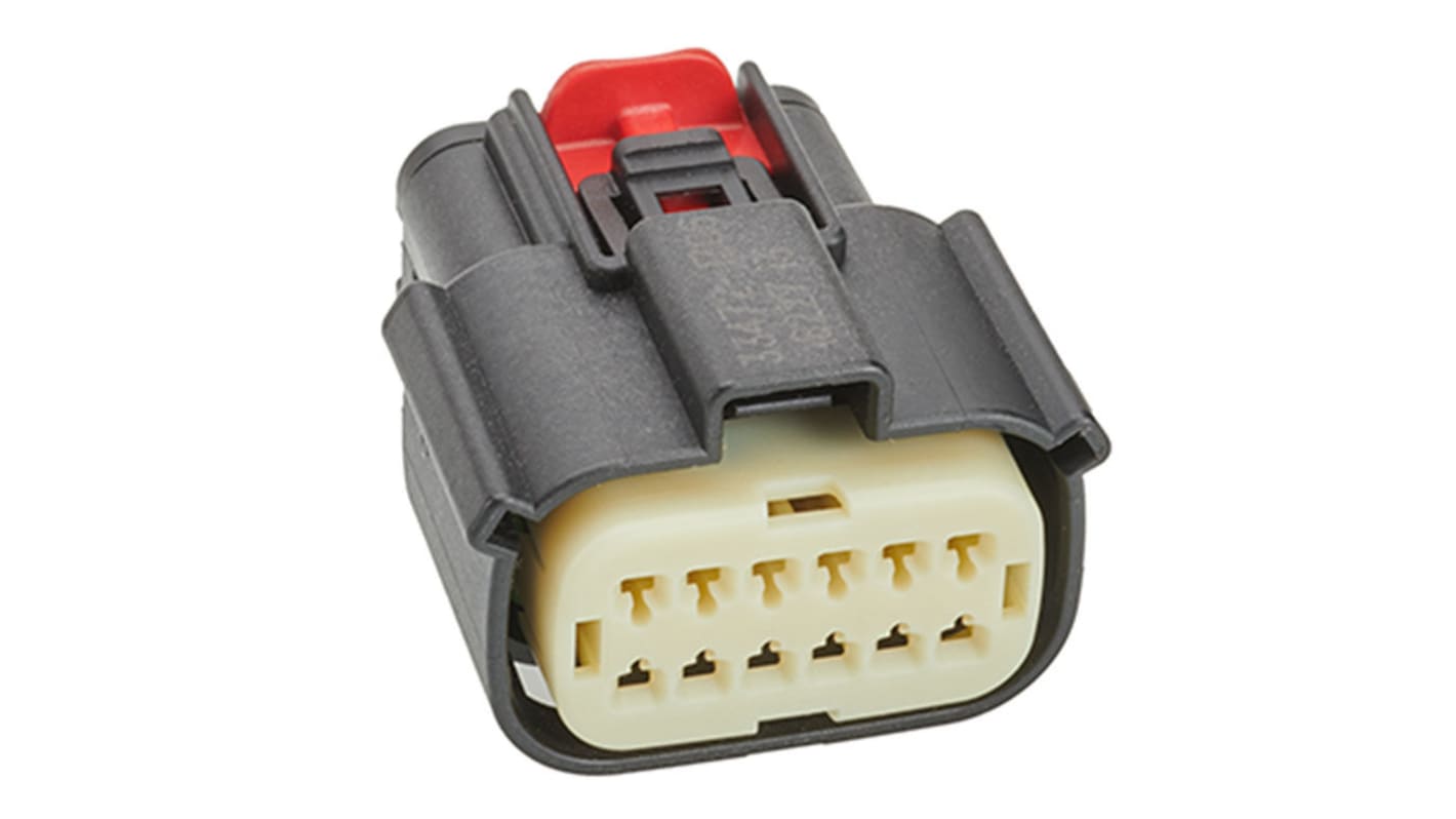 Conector de automoción Molex 33472 33472 Hembra de 12 vías en 2 filas, terminación: Crimpado