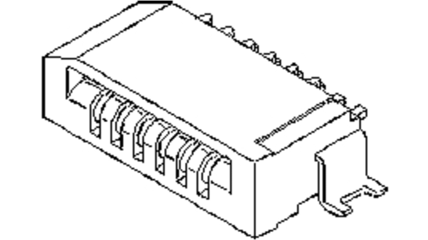 Connecteur FPC Molex 26 Contacts Bas pas 1mm, 1 Rangée(s), Femelle Non-ZIF Angle droit, montage SMT 52852