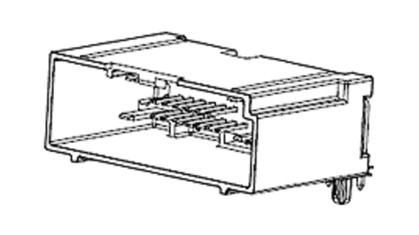 Molex  Automotive, Kfz-Steckverbinder, Leiterplattenleiste, Stecker, 24-polig, Schwarz / 2-reihig, 7A