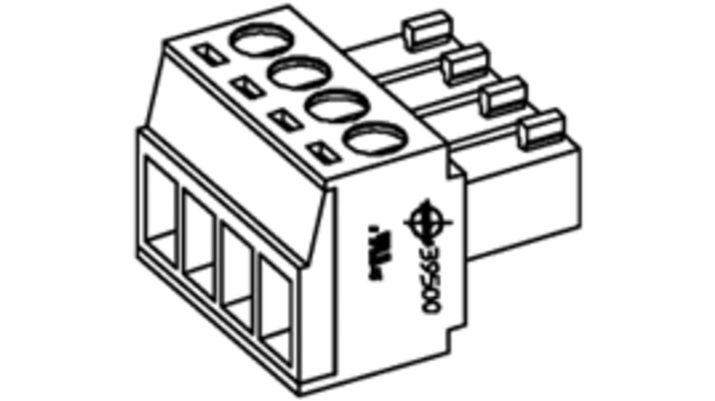 Molex 39500 Steckbarer Klemmenblock Steckverbinder 3-Kontakte 3.5mm-Raster Horizontal