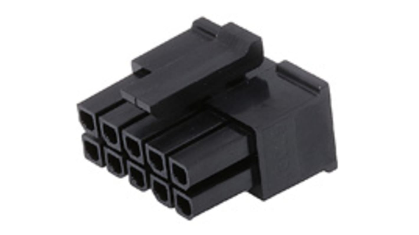 Molex, 43025 Male Crimp Connector Housing, 3mm Pitch, 10 Way, 2 Row