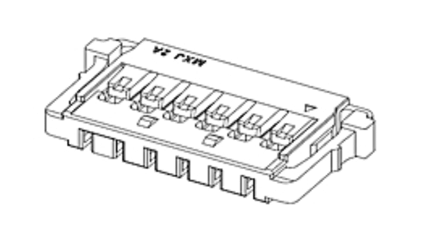 Carcasa de conector Molex Hembra 504051-0801, paso: 1.5mm, 8 contactos, , 1 fila filas, Macho, Montaje de Cable