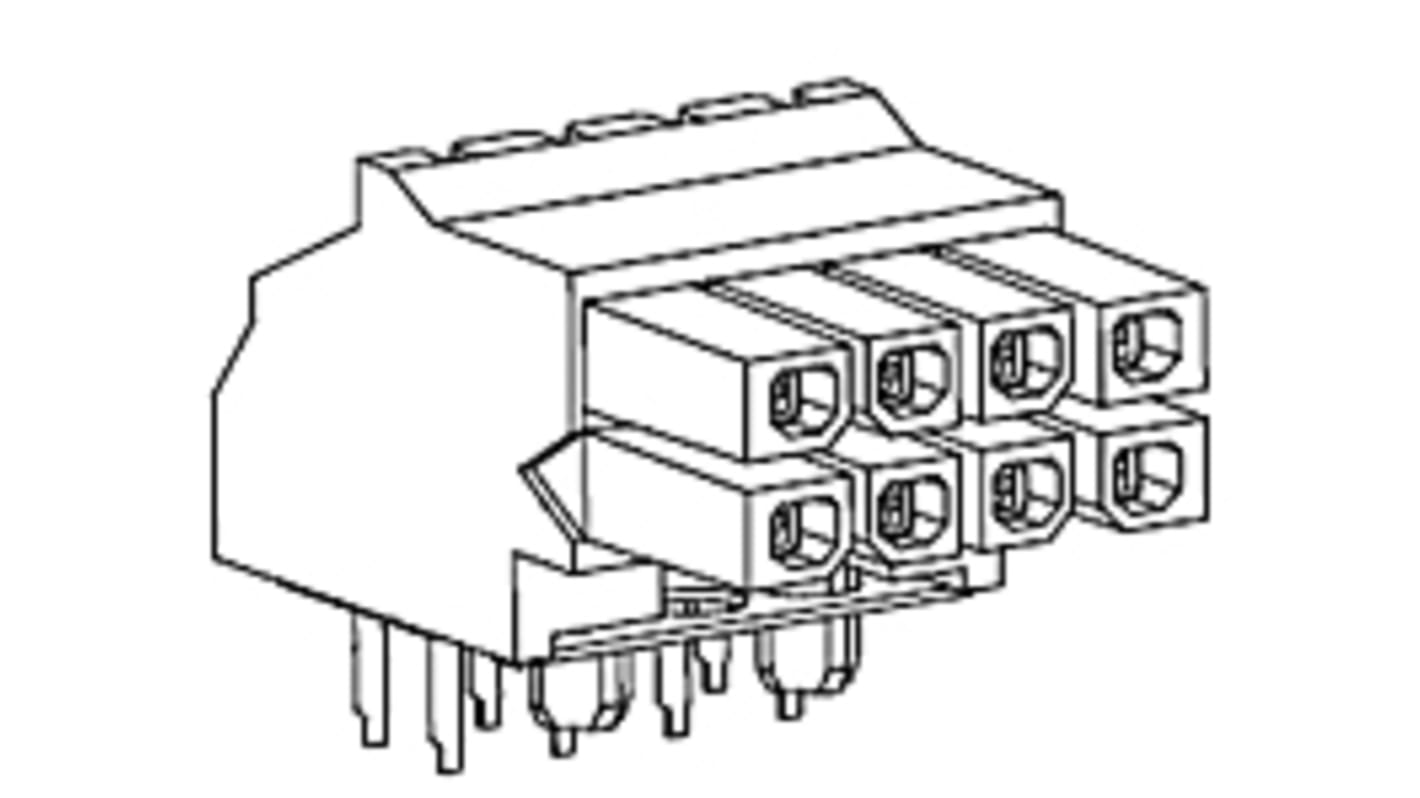 Molex Micro-Fit BMI Series Right Angle Through Hole PCB Header, 24 Contact(s), 3.0mm Pitch, 2 Row(s), Shrouded