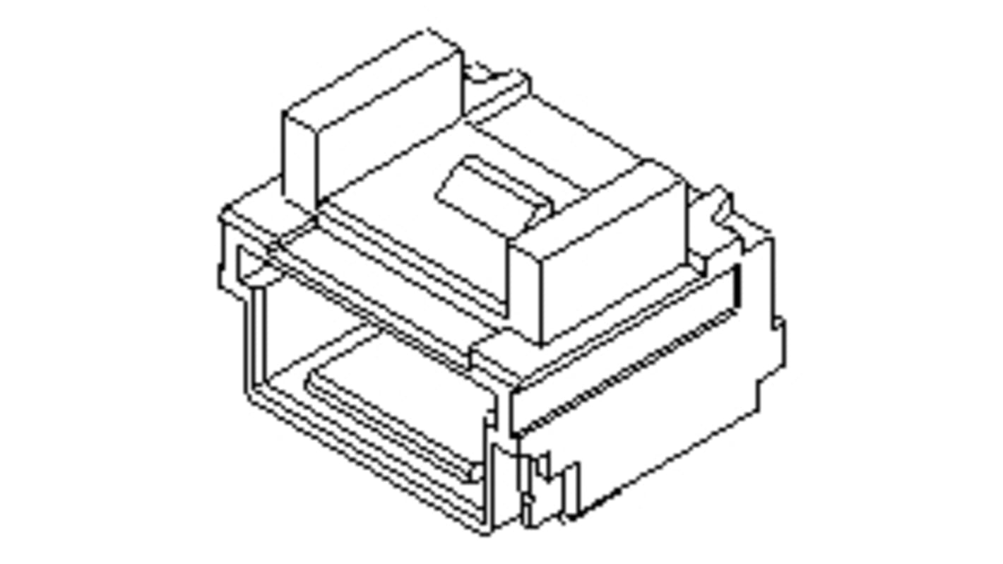 Molex Right Angle Surface Mount PCB Socket, 3-Contact, 1-Row, 1mm Pitch, Solder Termination