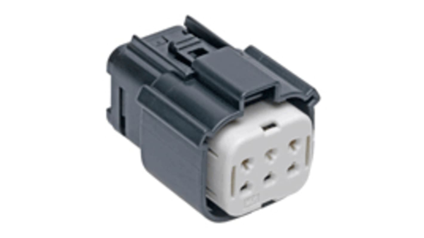 Carcasa de conector Molex Hembra 19418-0020, paso: 5.84mm, 6 contactos, 2 filas, Macho, Montaje de Cable