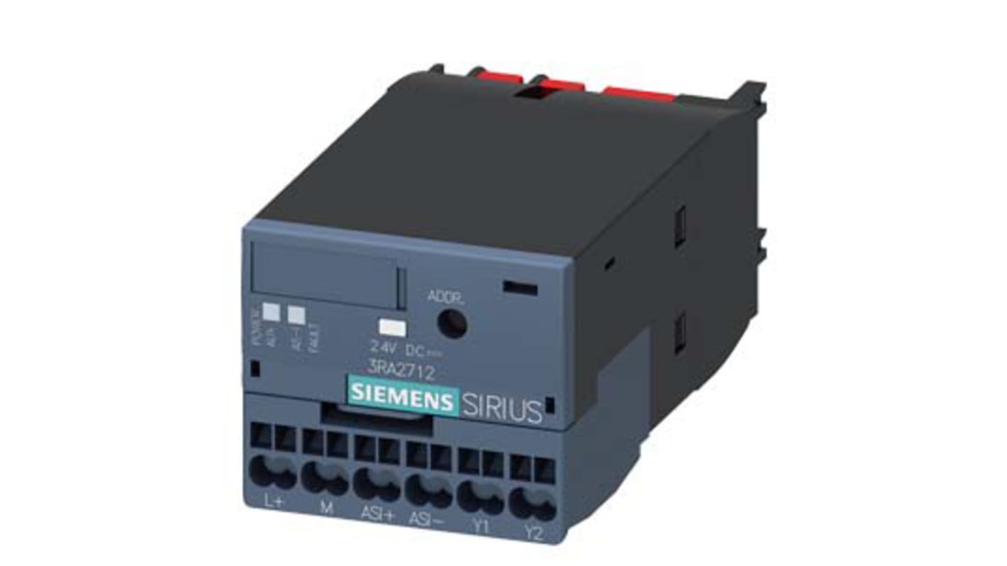 Siemens SIRIUS Function Element for use with 3RT2 Communication Capable Contactor, AS-i, Direct Start, S0 Contactor,