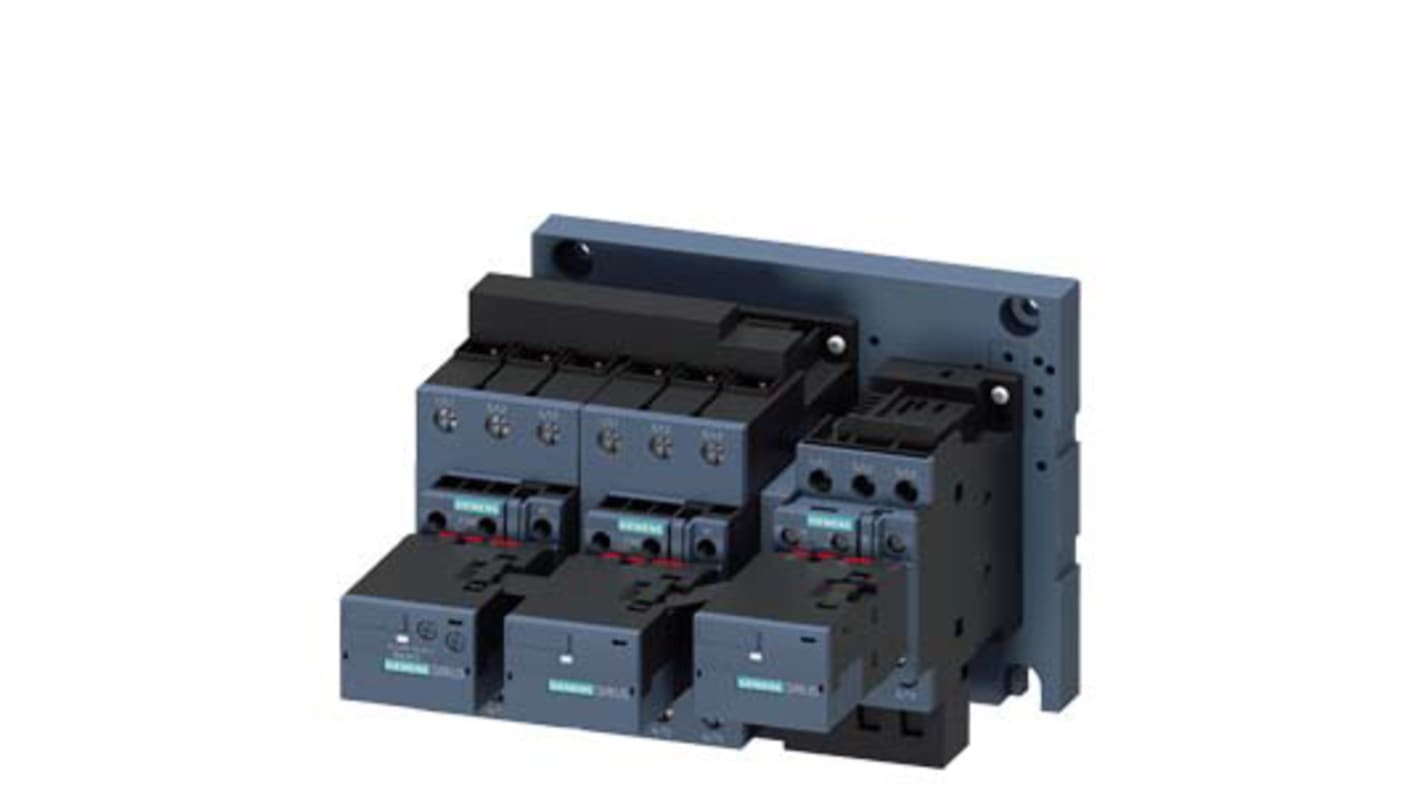 Conjunto de contactor para Star-delta Siemens SIRIUS 3RA2434, 3PDT, 690 V ac, 65 A, para uso con Arrancador