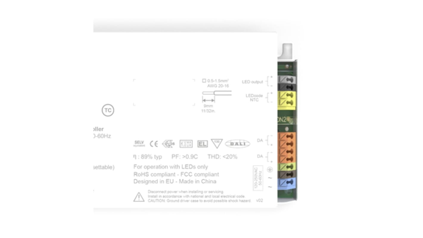 Driver de LED eldoLED,sortie 2 → 55 V 150 → 1400 mA, 50 W, , gradable