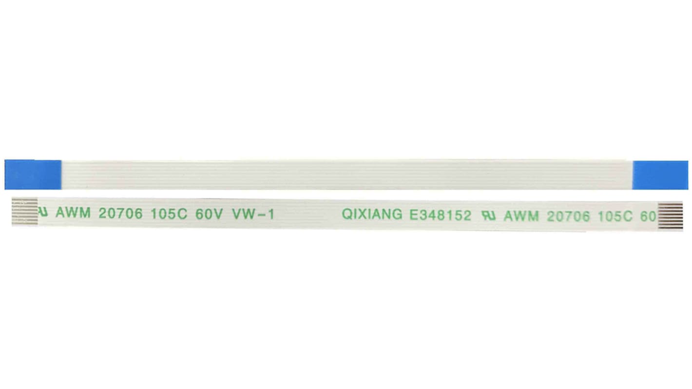 RS PRO FFC Ribbon Cable, 8-Way, 0.5mm Pitch, 200mm Length