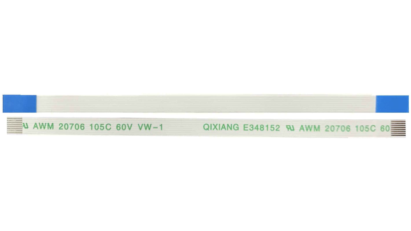 RS PRO FFC Ribbon Cable, 8-Way, 0.5mm Pitch, 50mm Length
