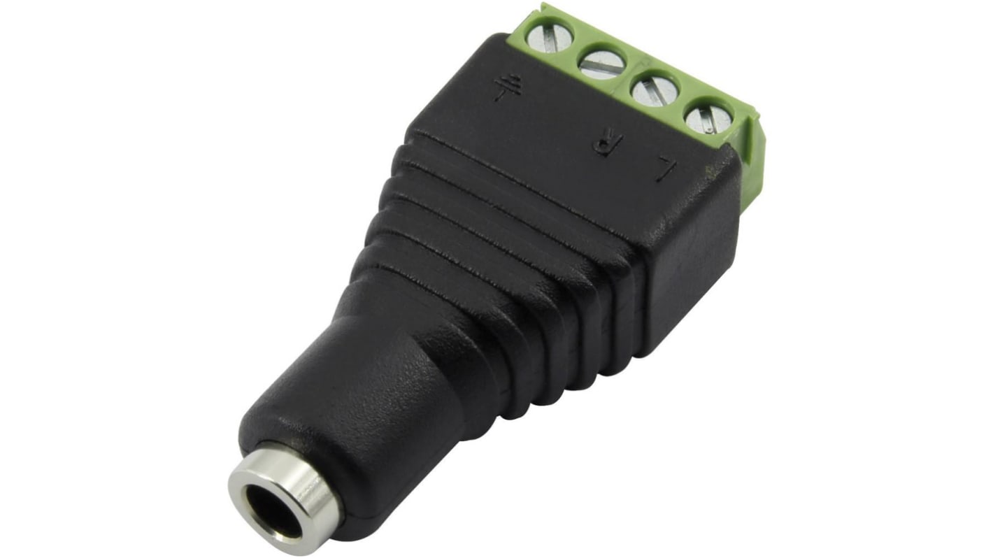 Conector jack Jack Adapter Hembra RS PRO, Montaje de Cable