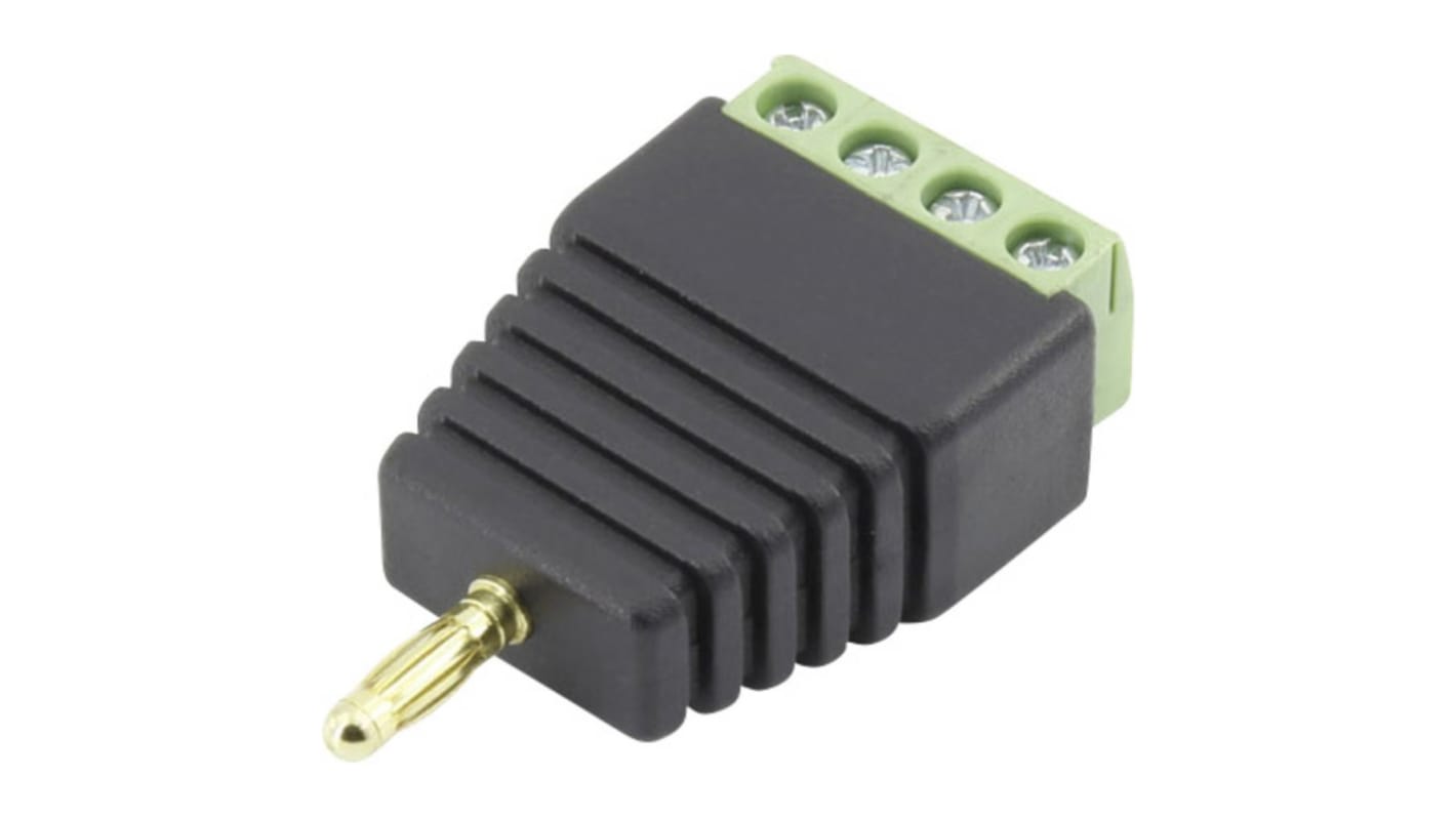 Conector banana Macho, 10A, 30V dc, Contacto Oro