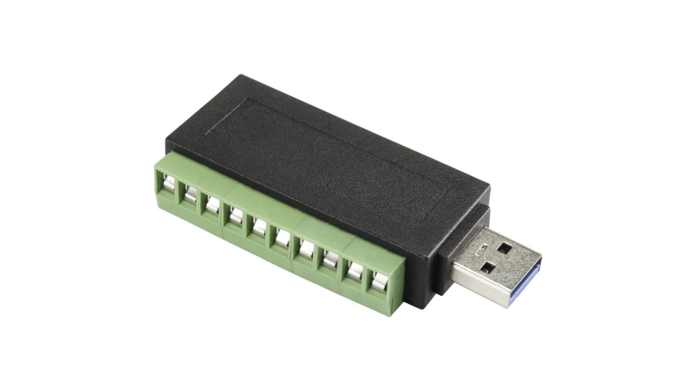 Conector USB RS PRO, Macho, 2 puertos, Montaje de Cable, Versión 3.0, 30,0 V., 1.0A