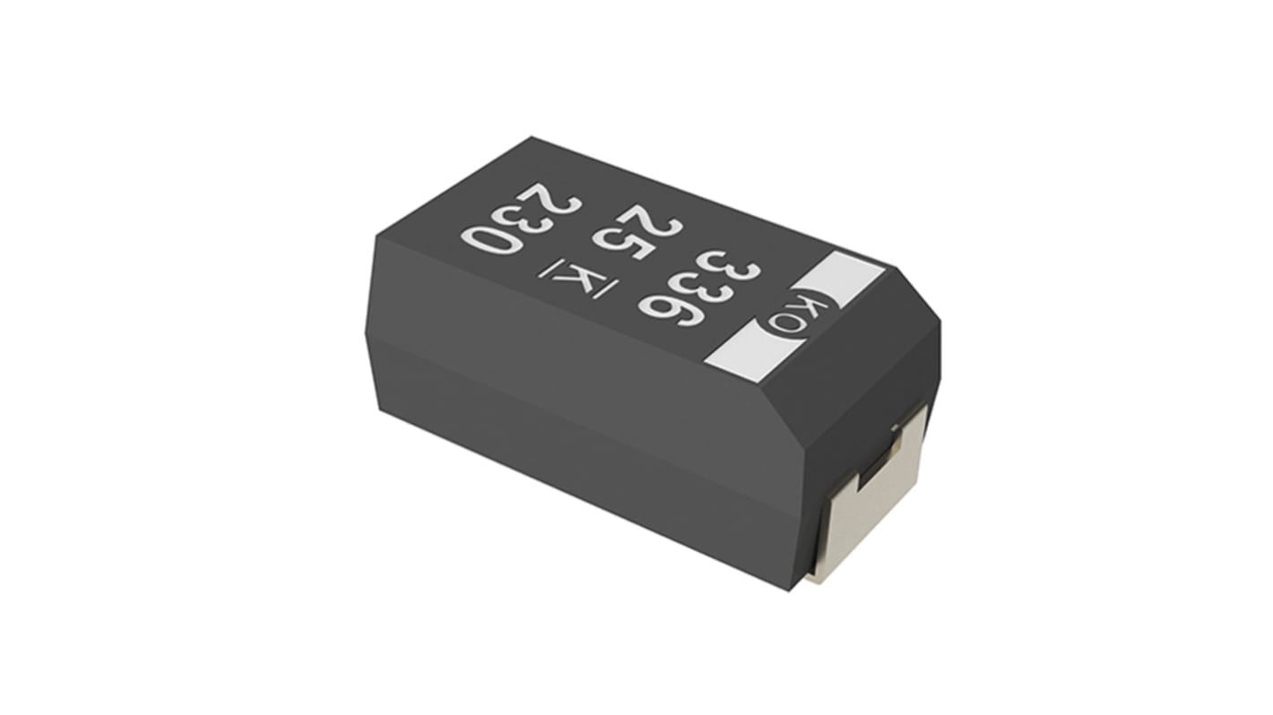 KEMET 33μF Surface Mount Polymer Capacitor, 16V dc