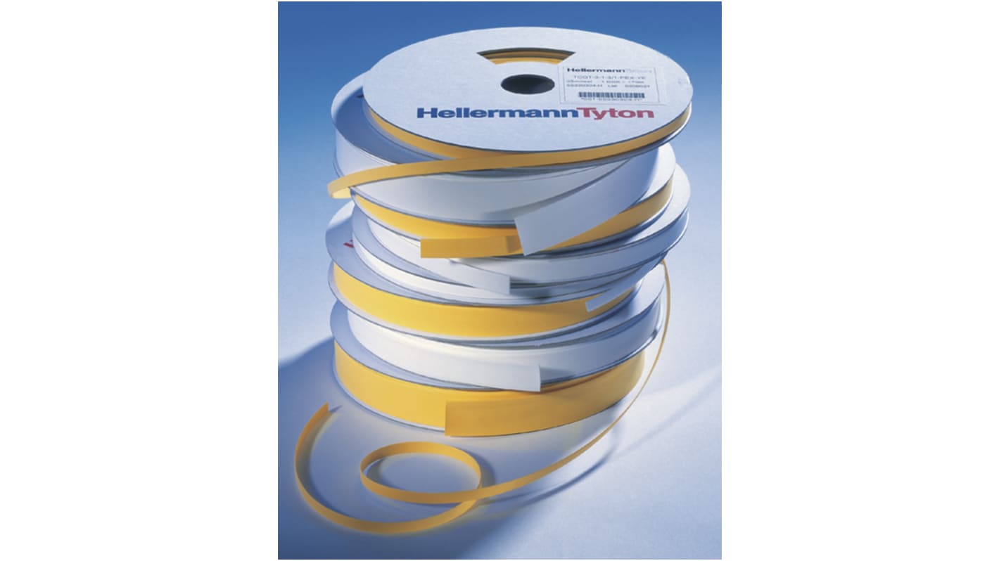 HellermannTyton Heat Shrink Tubing, Yellow 3mm Sleeve Dia. x 176m Length 3:1 Ratio, TCGT3 Series