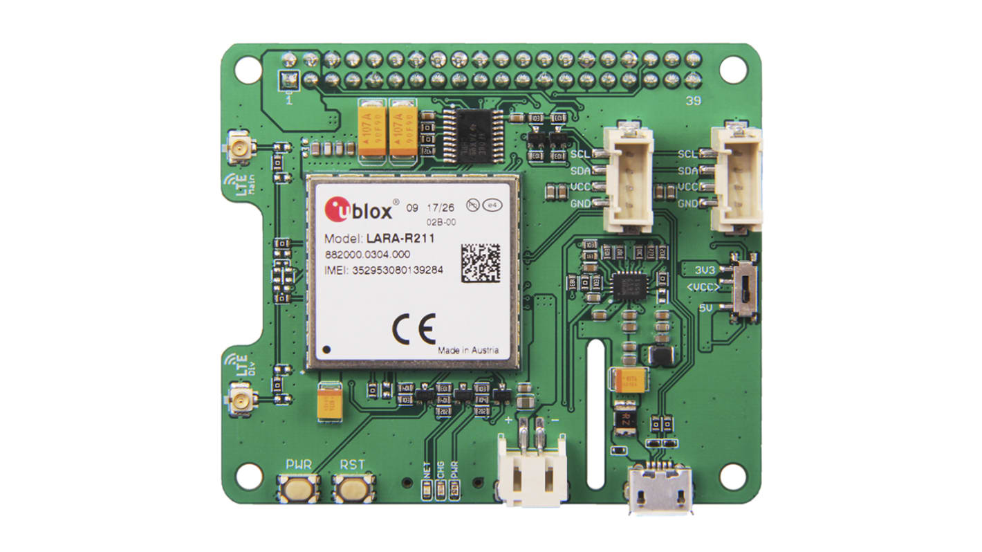 Placa complementaria de comunicaciones móviles LTE CAT1 Pi HAT para Raspberry Pi de Seeed Studio