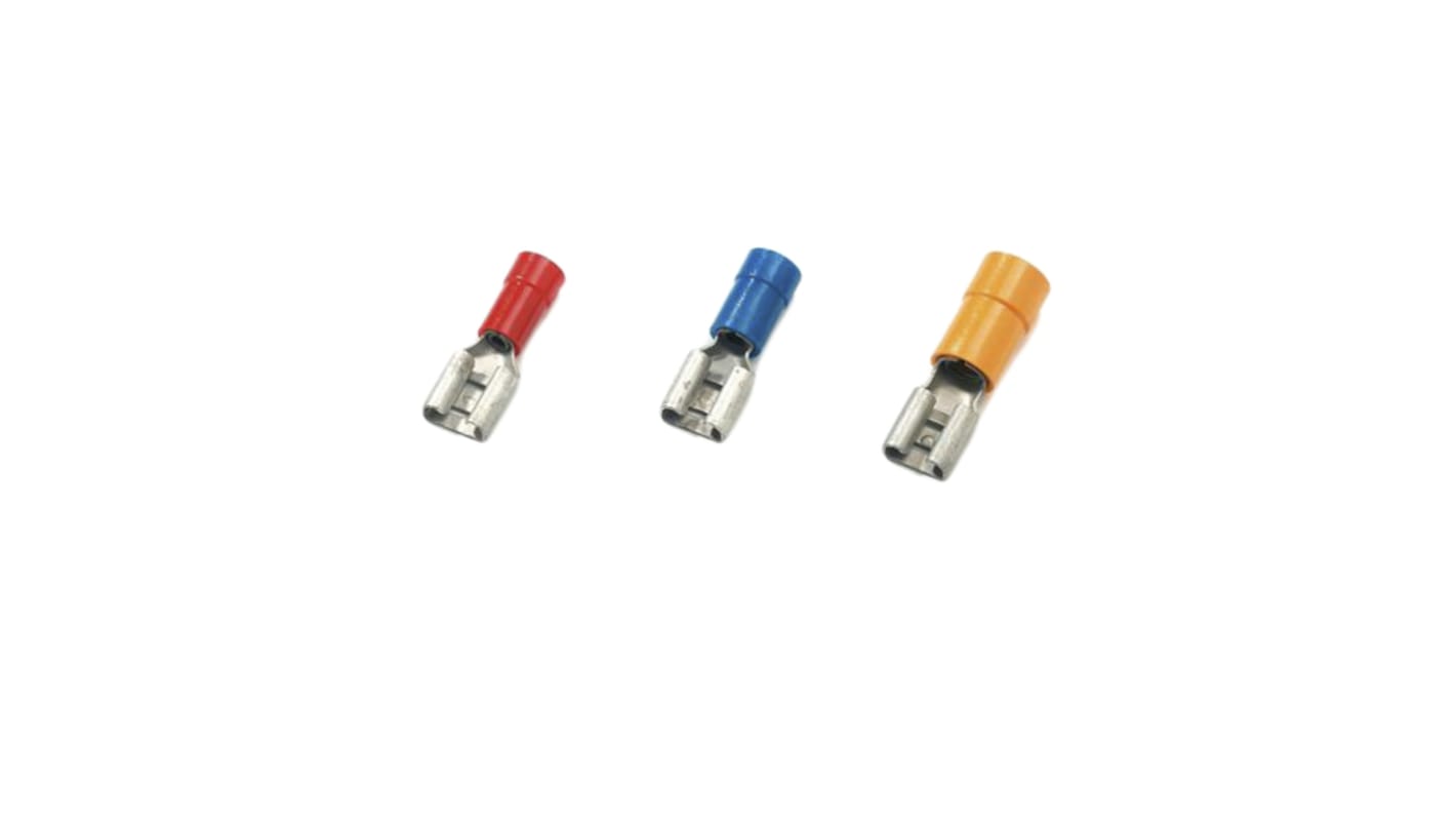 ABB Blue Insulated Crimp Quick Disconnect Terminal, 1.5mm² to 2.5mm²