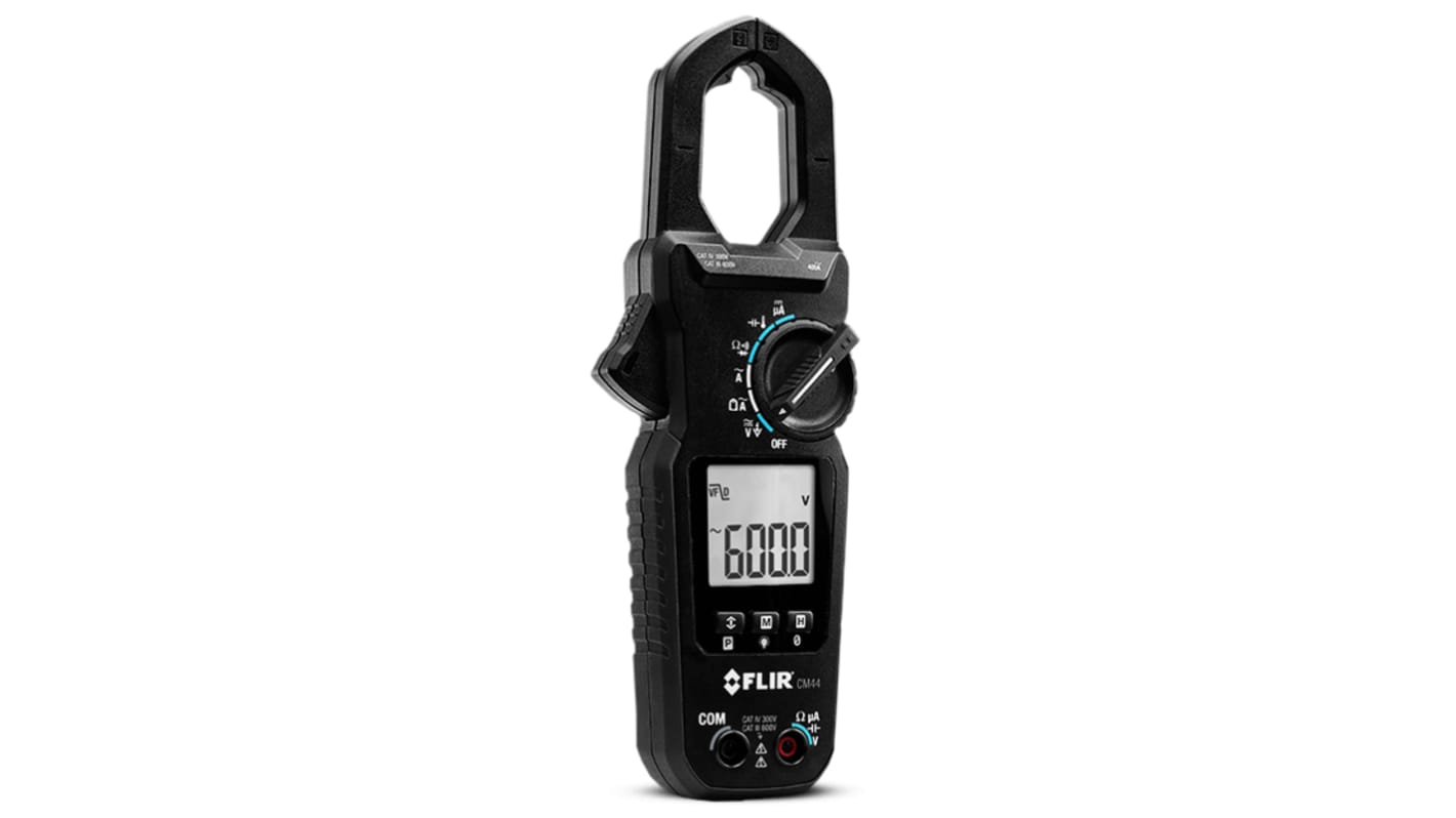 Pinza amperimétrica FLIR CM4X, corriente máx. 400A ac, CAT III 600V, CAT IV 300V