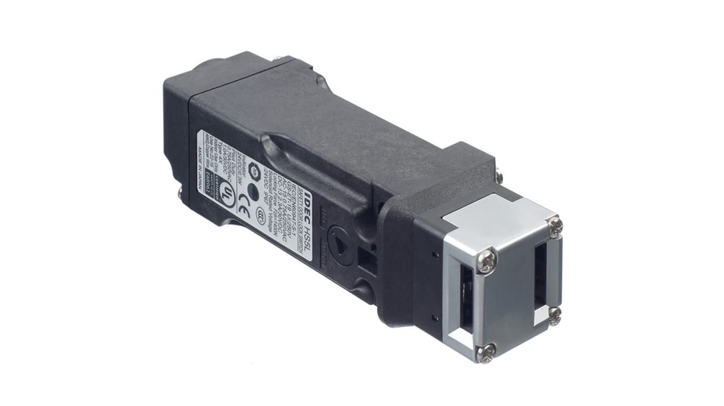 Idec HS5L 安全インターロックスイッチ, 金属(ヘッド), 1 NC / 1 NO (ロックモニタ), 2 NC (ドアモニタ), Spring Lock Lock