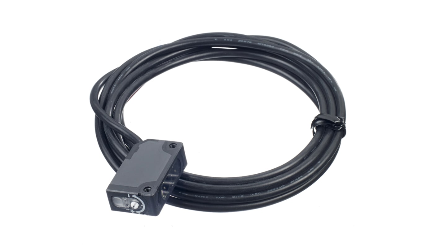 Fotocélula rectangular Idec, Sistema Reflex, alcance 1,3 m → 5 m., salida NPN, Cable libre, IP67