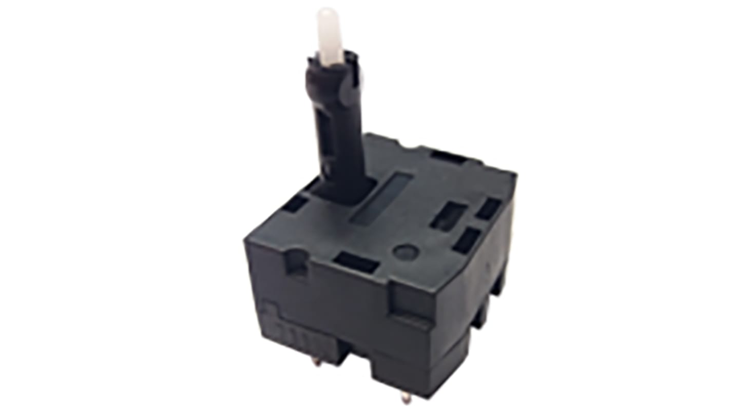 Interruptor de joystick, 2 ejes, 15 A, Orificio Pasante, 14V dc, SPDT, IP30, -40 → +85°C SAM