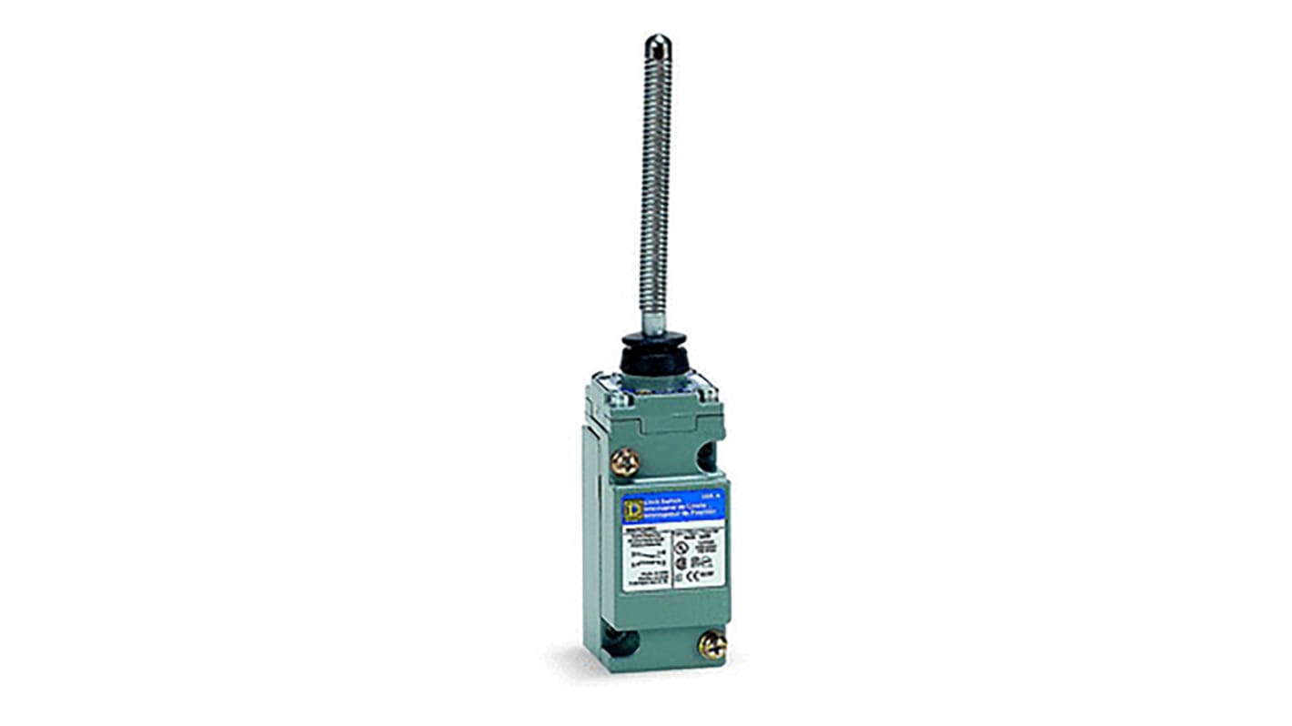 Telemecanique Sensors Heavy Duty Series Wobble Limit Switch, NO/NC, IP67, SPDT-DB, Zinc Housing, 600V ac Max, 10A Max