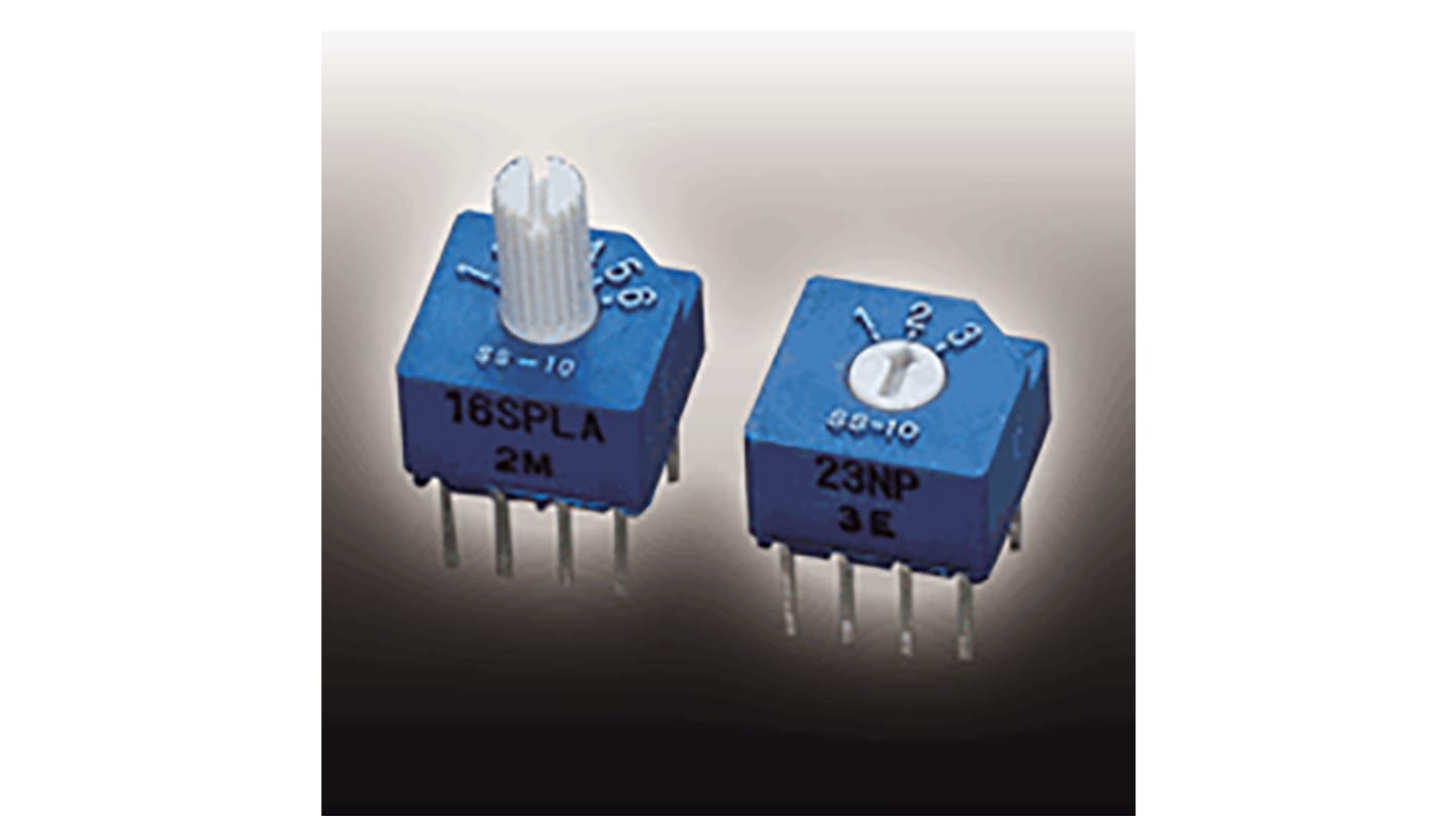 Nidec Components S-2050 Drehschalter THT Lötanschluss