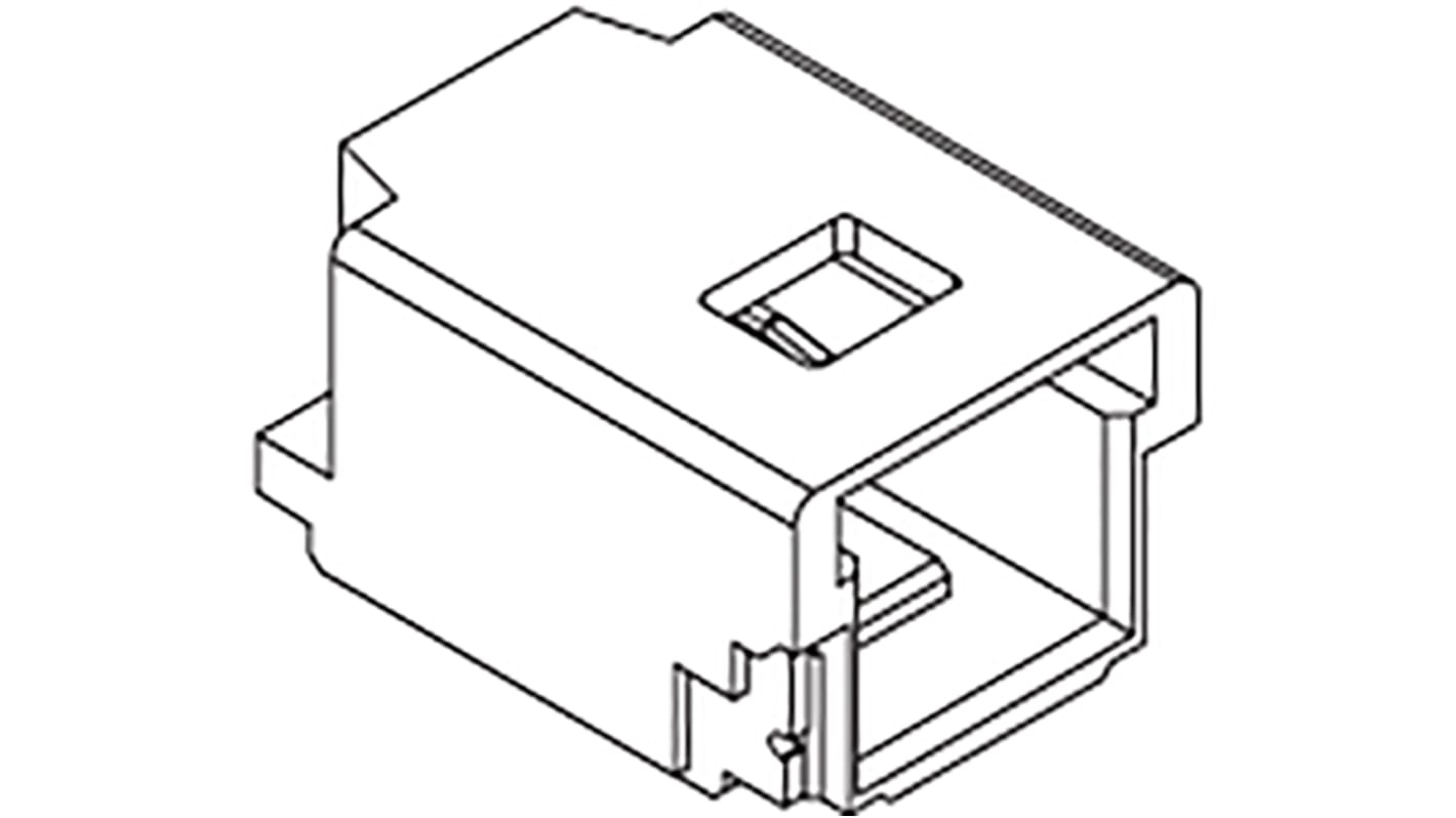 File di contatti PCB Molex, 4 vie, 1 fila, passo 1.0mm