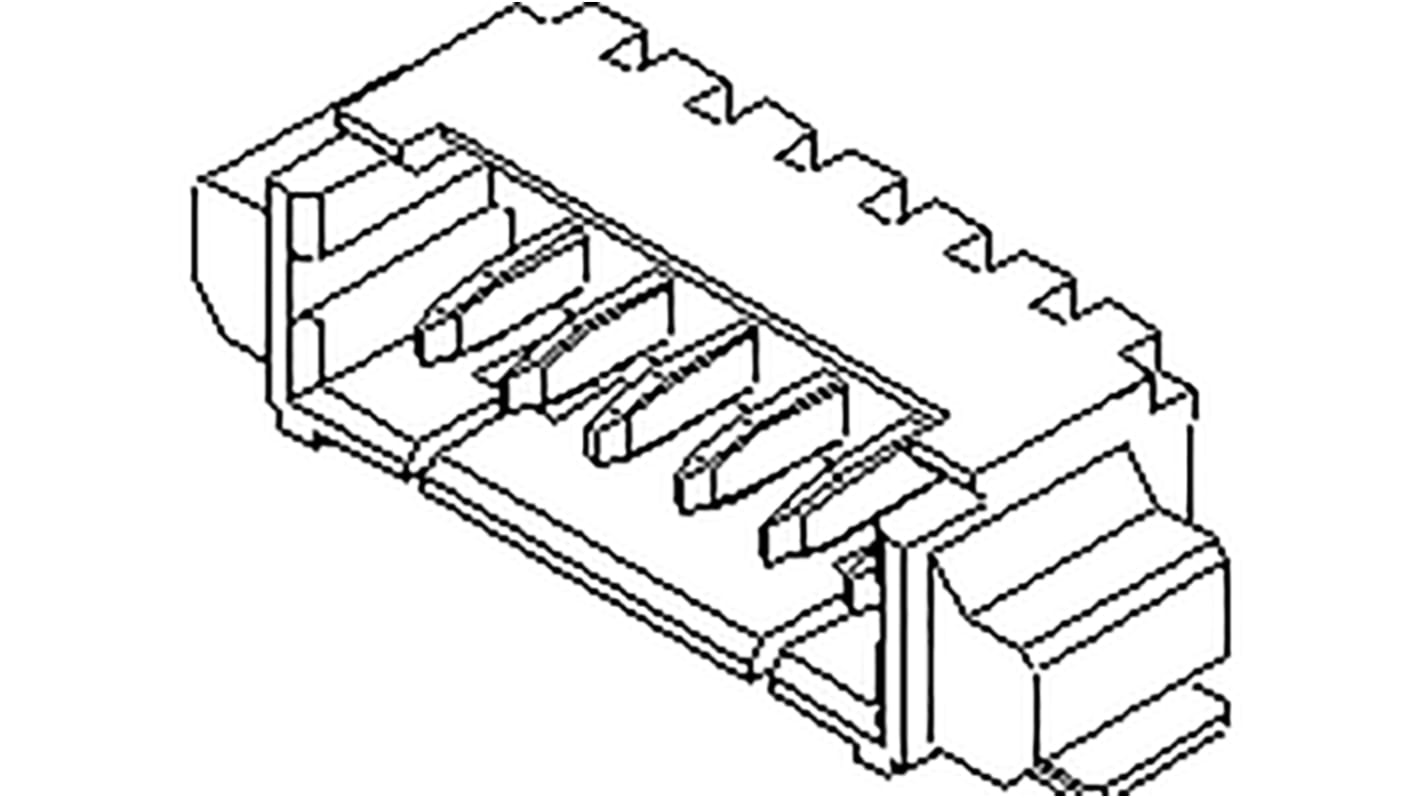 Molex PicoBlade Leiterplatten-Stiftleiste gewinkelt, 12-polig / 1-reihig, Raster 1.25mm, Kabel-Platine,