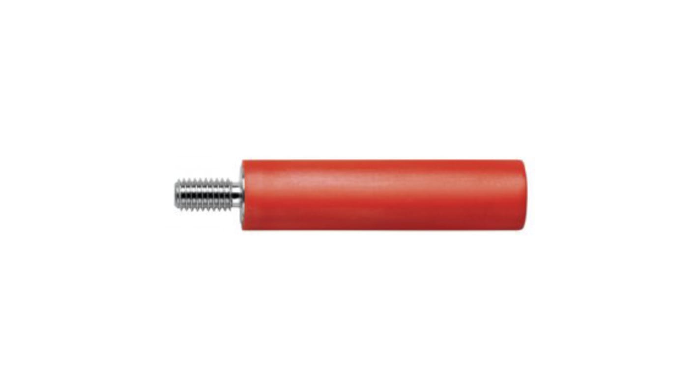 Schutzinger Red Female Test Socket, 4 mm Connector, 32A, 1000V, Nickel Plating