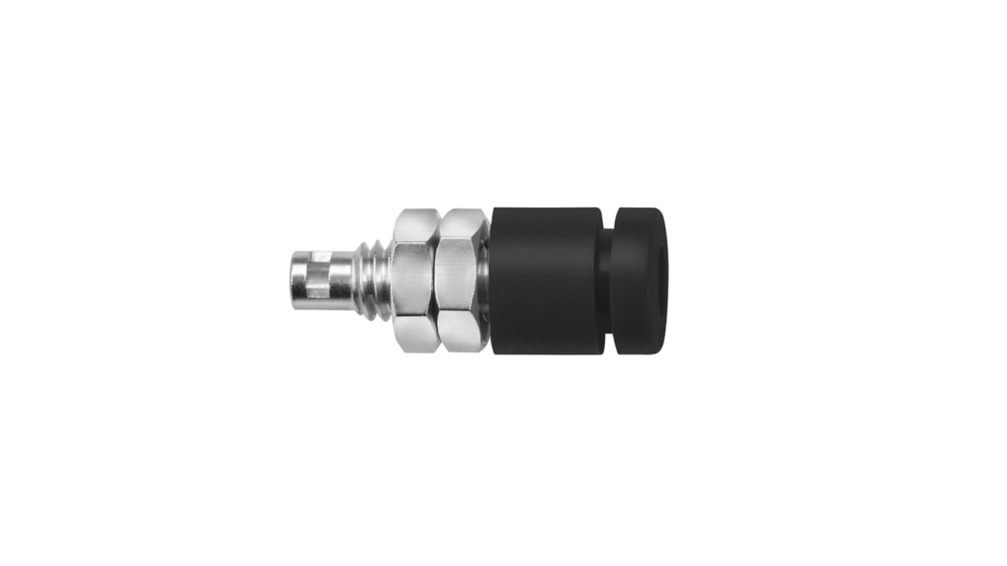 Schutzinger Black Female Banana Socket, 2mm Connector, Solder Termination, 10A, 33 V ac, 70V dc, Nickel Plating