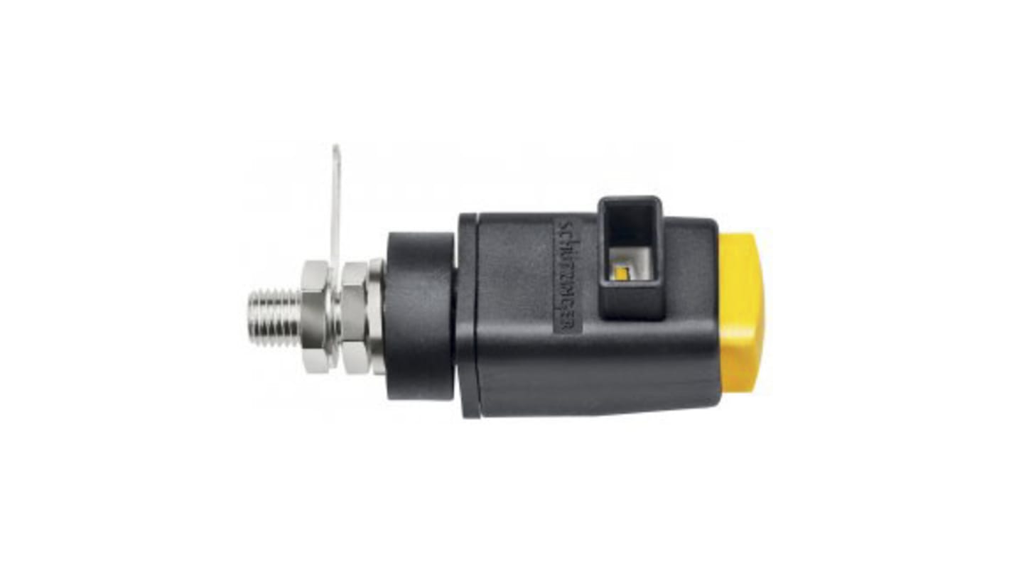 Borne d'essai 4 mm Schutzinger Jaune 16A 300V