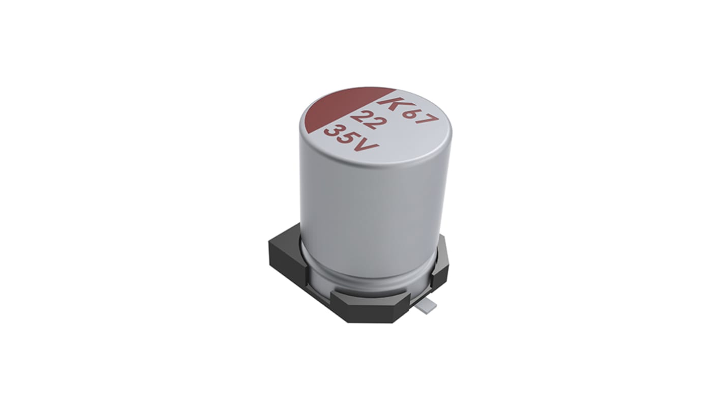 KEMET 100μF Surface Mount Polymer Capacitor, 63V dc