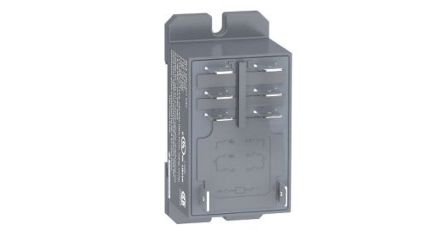 Schneider Electric DIN Rail, Panel Mount Power Relay, 24V ac Coil, 25 A @ 28 V dc, 30 A @ 250 V ac Switching Current,