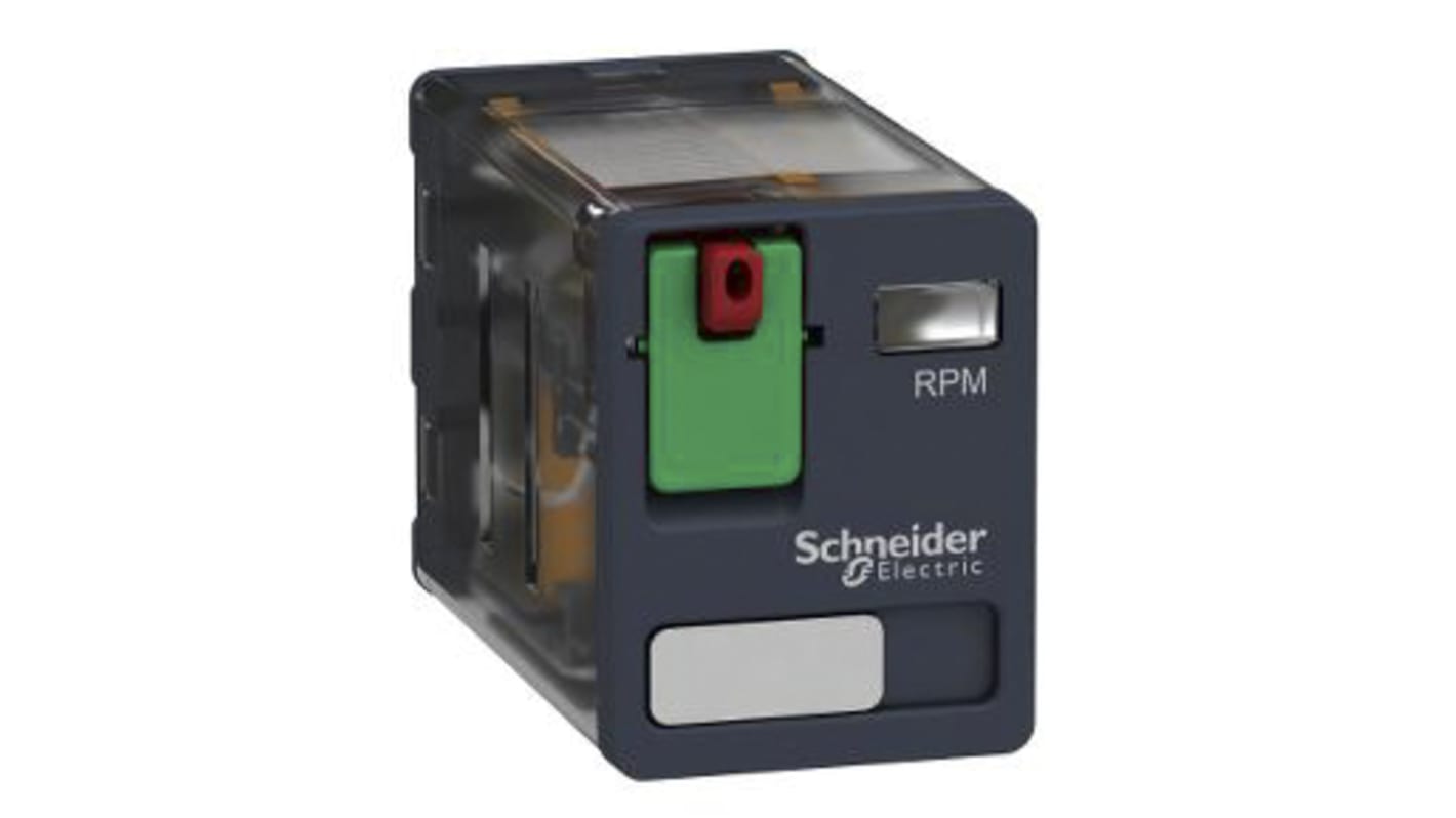 Relè di potenza Schneider Electric serie Harmony Relay RP, DPDT, bobina 230V ca