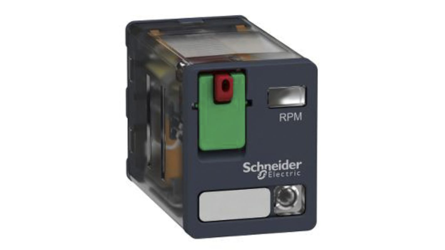 Relè di potenza Schneider Electric serie Harmony Relay RP, DPDT, bobina 230V ca